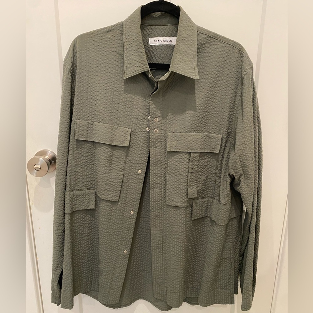 CRAIG GREEN Men’s long sleeve green, size XL, good condition 💯 cotton